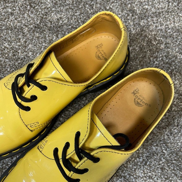 Dr Martens Oxford Shoes Womens Size 9 1461 Iced II Buttersoft Leather Yellow - Picture 2 of 7
